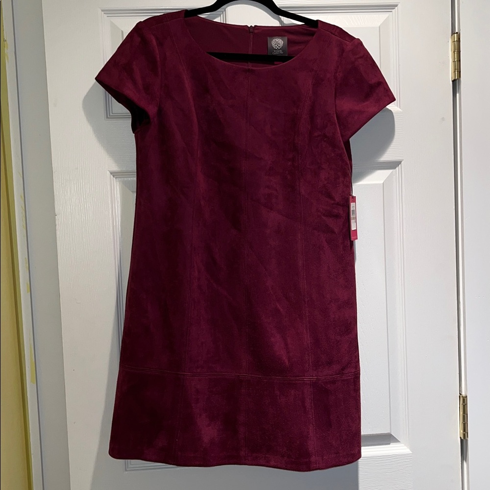 Vince Camuto Rich Burgundy Mini Dress